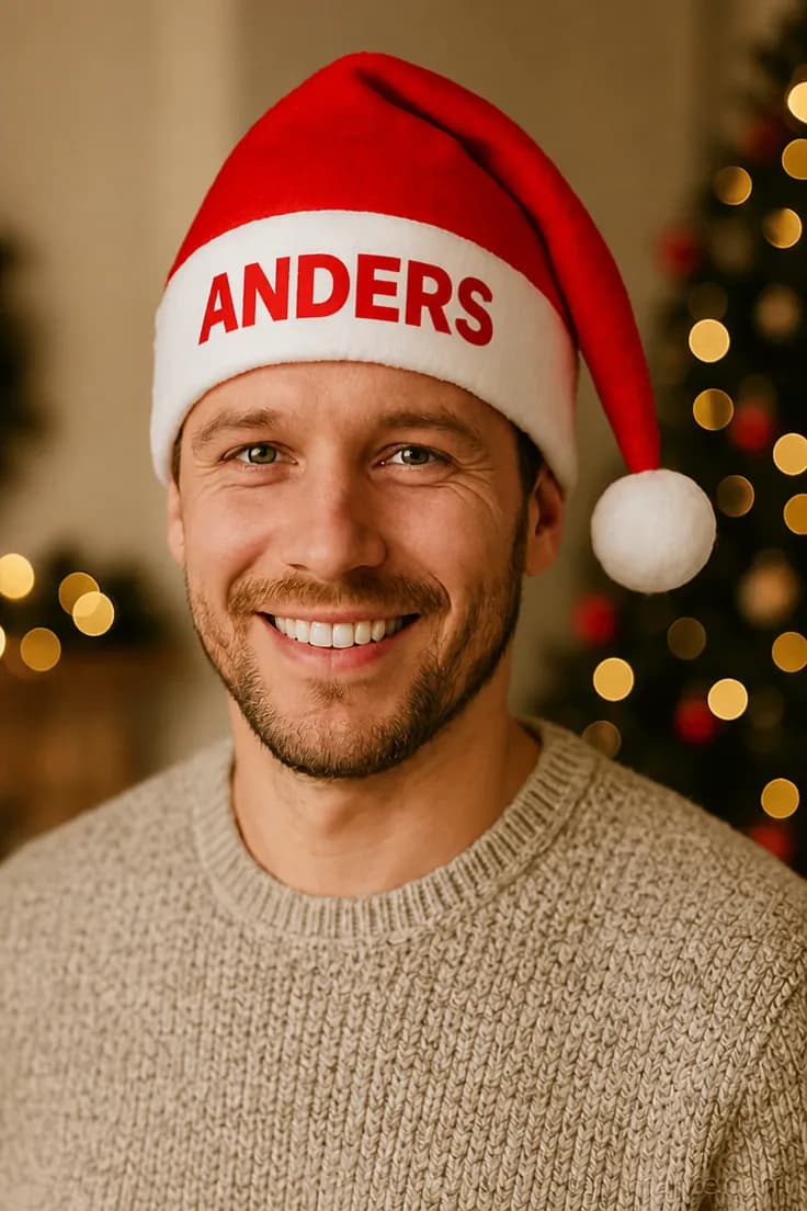 Lue til jul med navn ANDERS