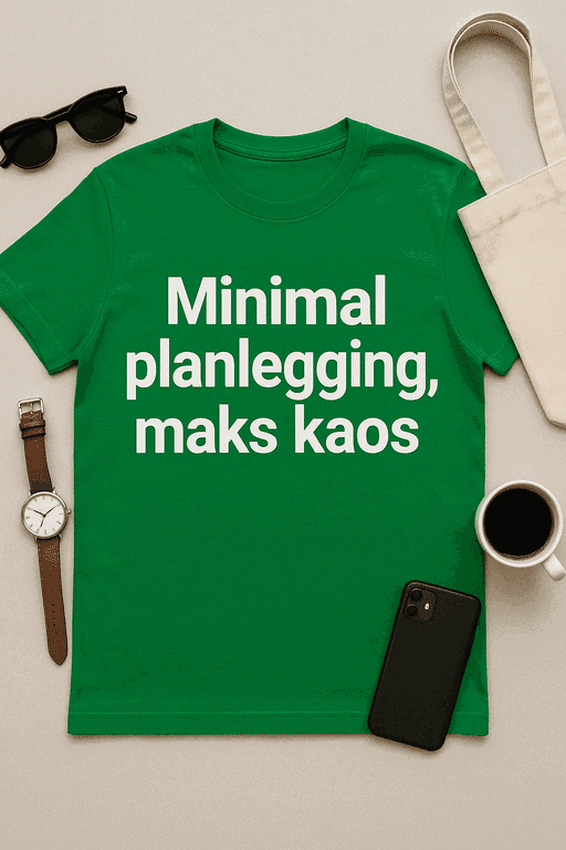 Minimal planlegging, maks kaos T-skjorte