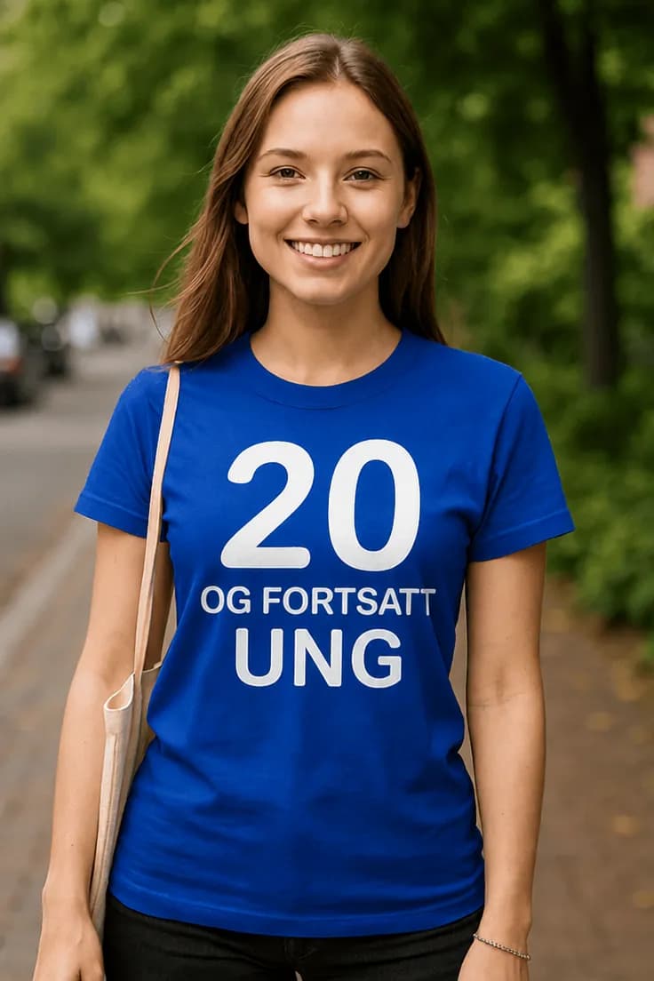 T-skjorte: 20 år og fortsatt barnslig