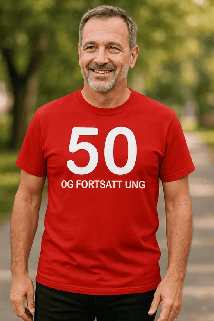 T-skjorte: 50 år og fortsatt ung, versjon 2