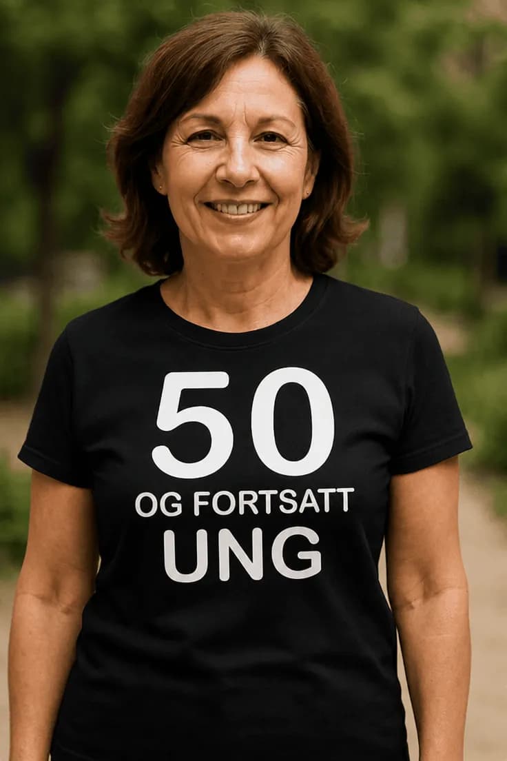 T-skjorte: 50 år og fortsatt ung, klassisk