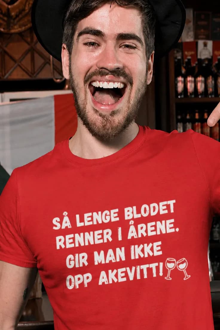 Morsom t-skjorte Akevitt i årene – SÅ LENGE