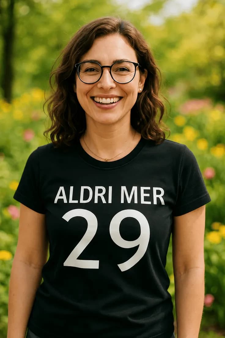 Morsom t-skjorte Aldri mer 29 – ALDRI MER 29