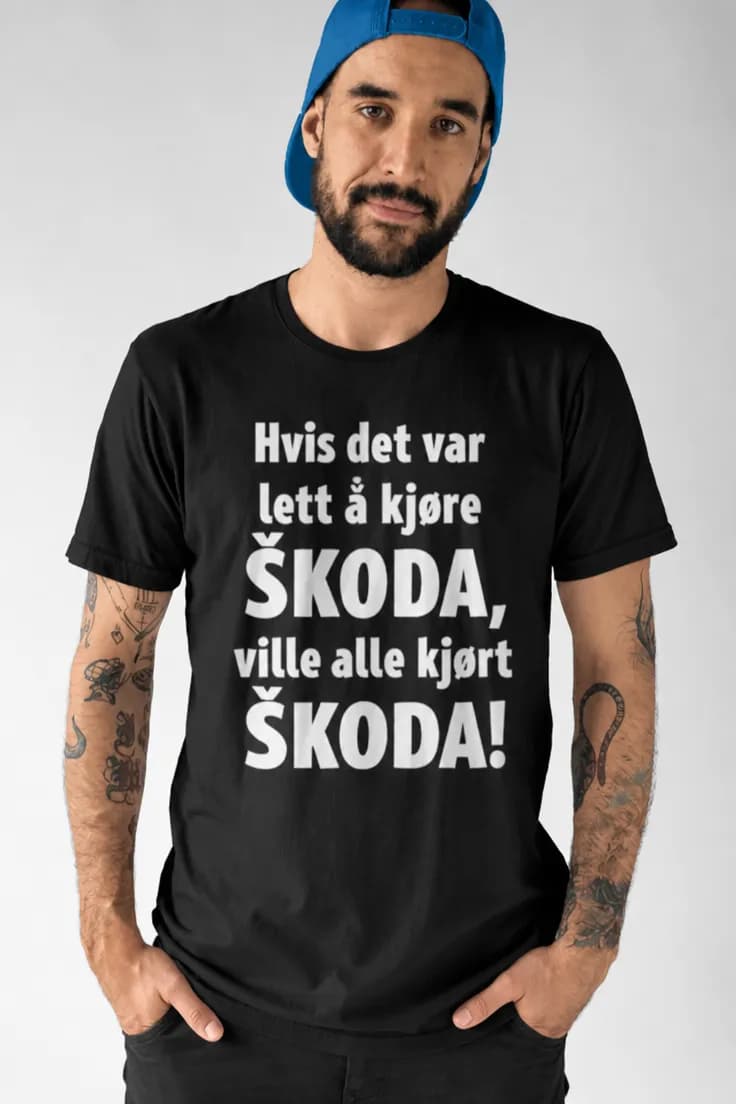 T-skjorte Alle kan kjøre ønsket bilmerke
