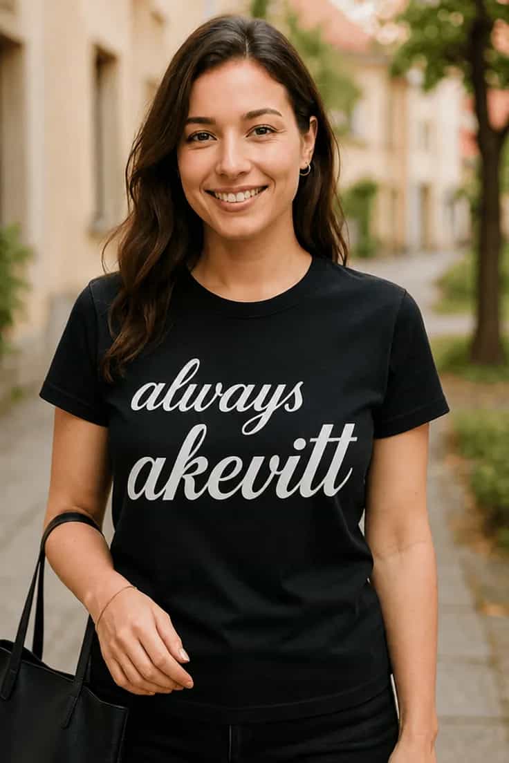 Morsom t-skjorte Always akevitt | always akevitt