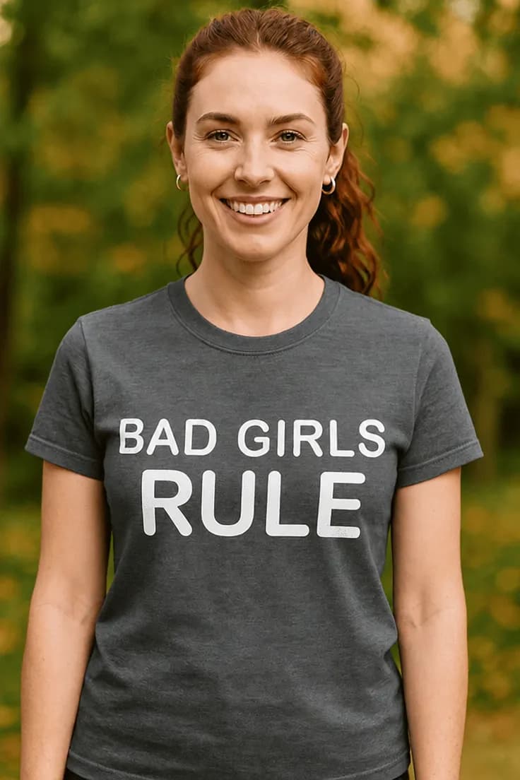 Morsom t-skjorte Bad girls rule
