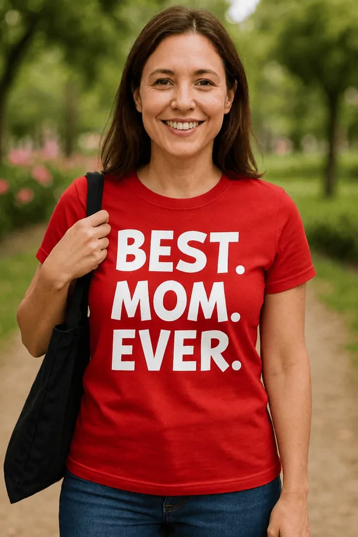 Morsom t-skjorte Best mom ever – BEST. MOM. EVER.