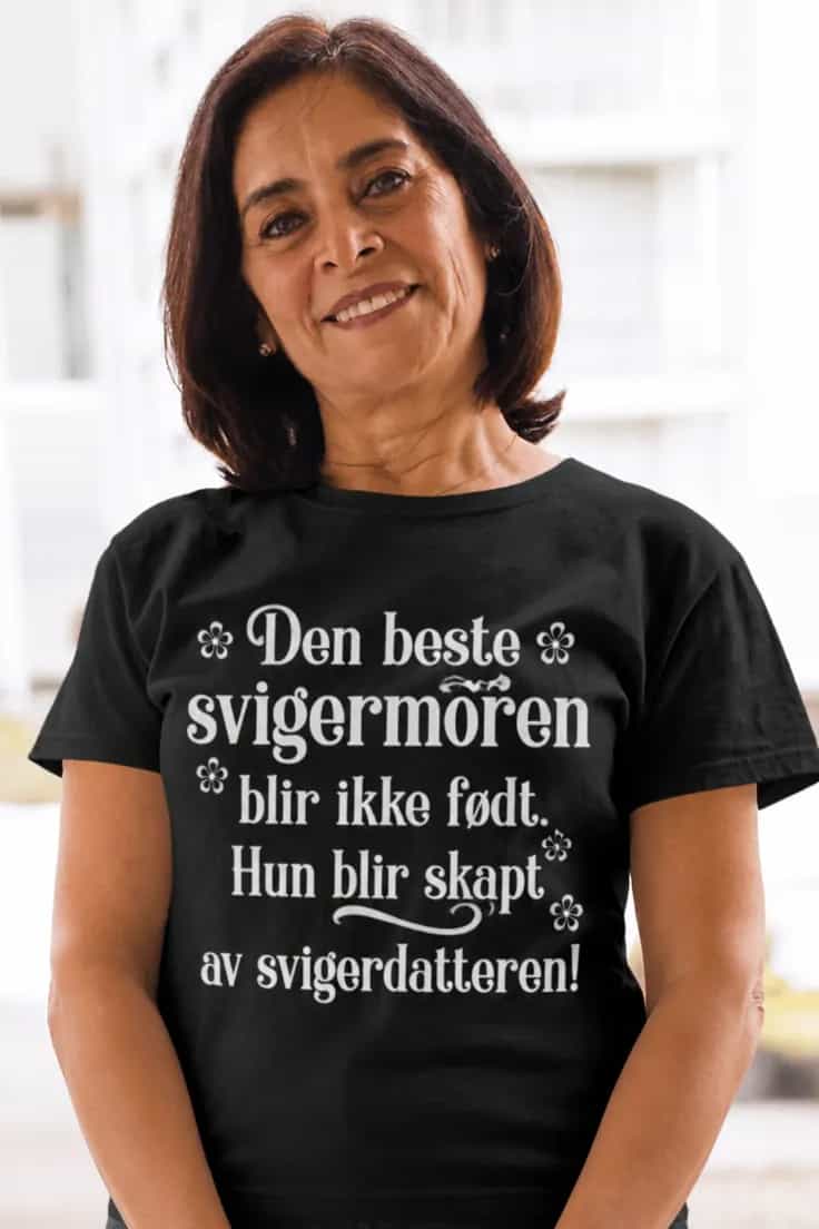 Morsom t-skjorte Beste svigermor â Den beste