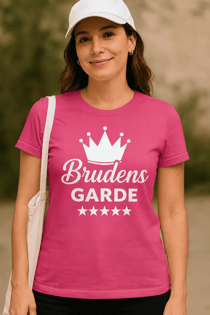 Morsom t-skjorte Brudens garde – Brudens GARDE
