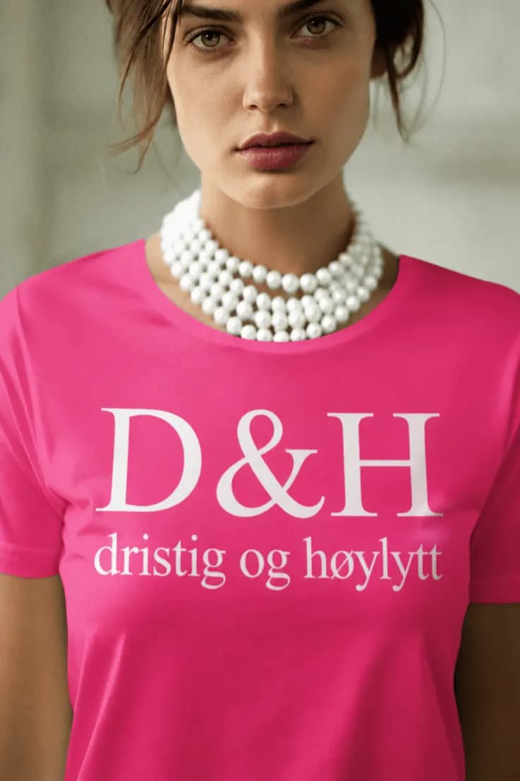 Morsom t-skjorte Dristig og høylytt – D&H