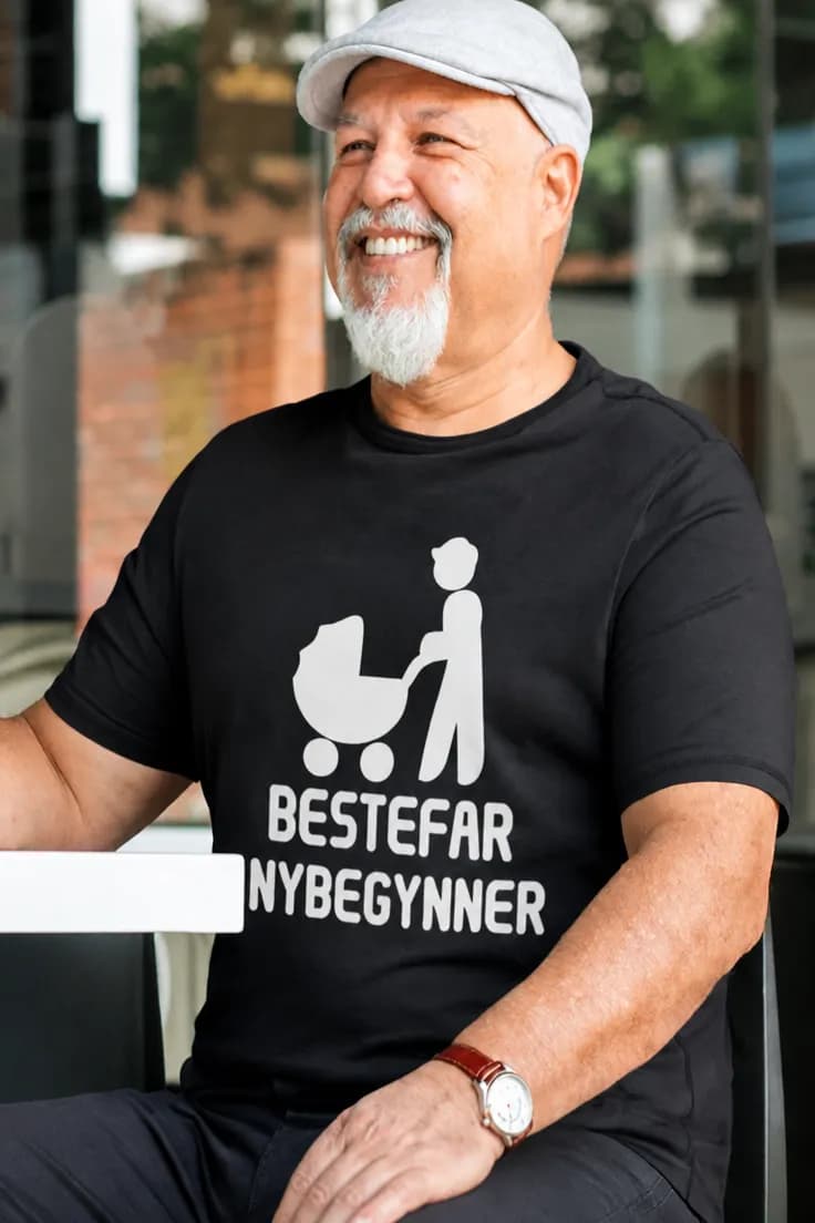 Morsom t-skjorte fersk bestefar – BESTEFAR NYBEGYNNER