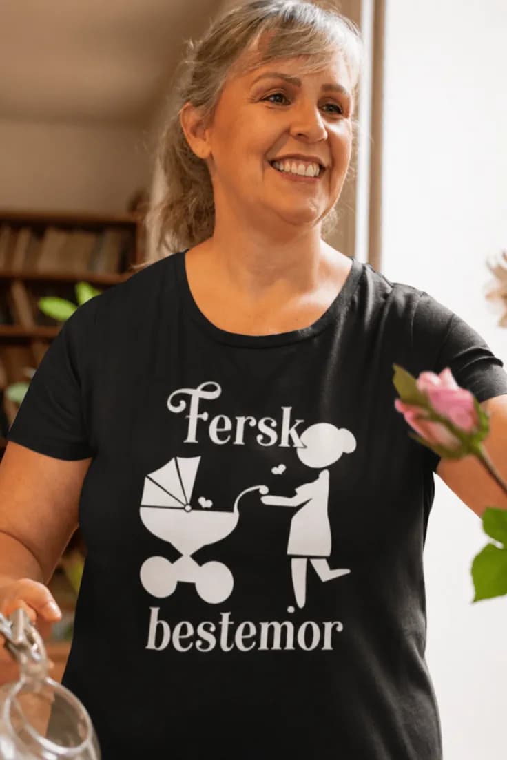 Morsom t-skjorte fersk bestemor – Fersk bestemor