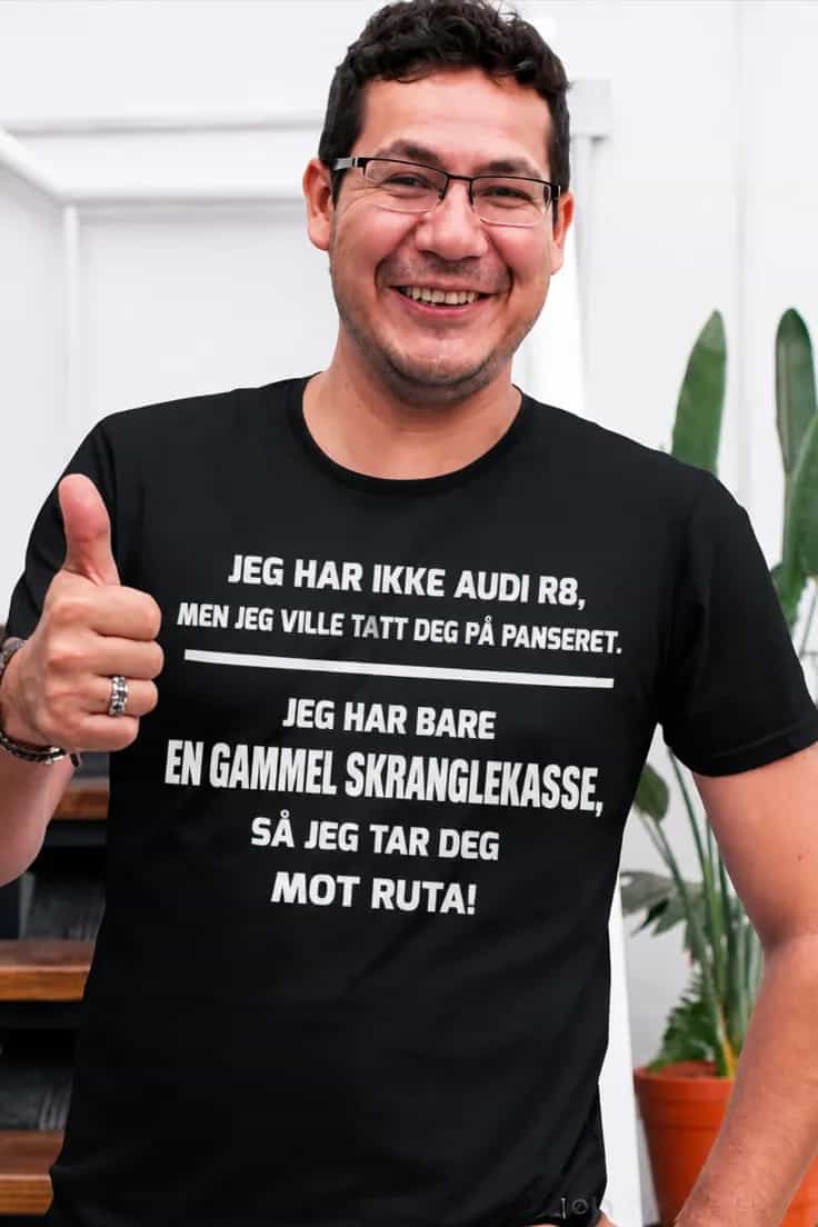 Morsom t-skjorte Gammel skranglekasse