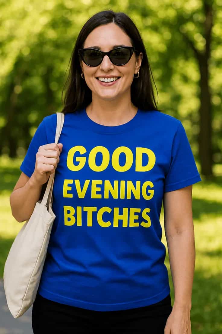 Morsom t-skjorte God kveld hurper | GOOD EVENING