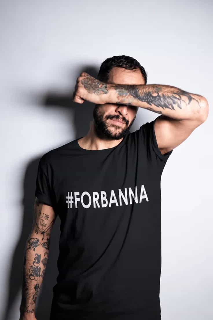 Morsom t-skjorte Hashtag forbanna #FORBANNA