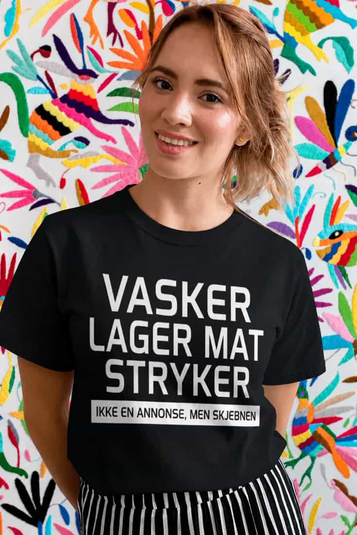 Morsom t-skjorte Ikke annonse men skjebne