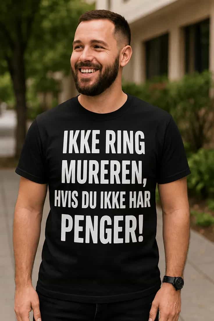 T-skjorte Ikke ring mureren – med ønsket yrke