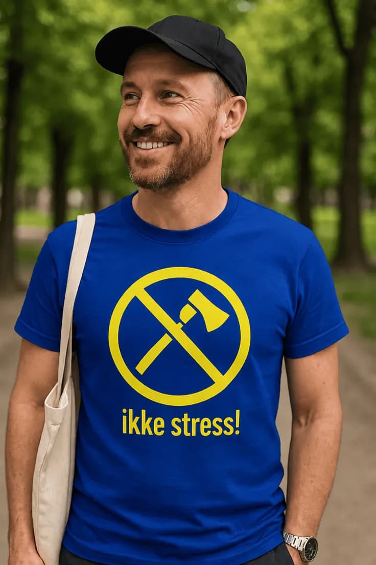 Morsom t-skjorte Ikke stress - ikke stress!
