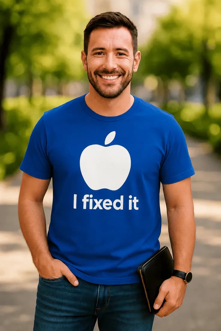 Morsom t-skjorte Jeg fikset det | I fixed it