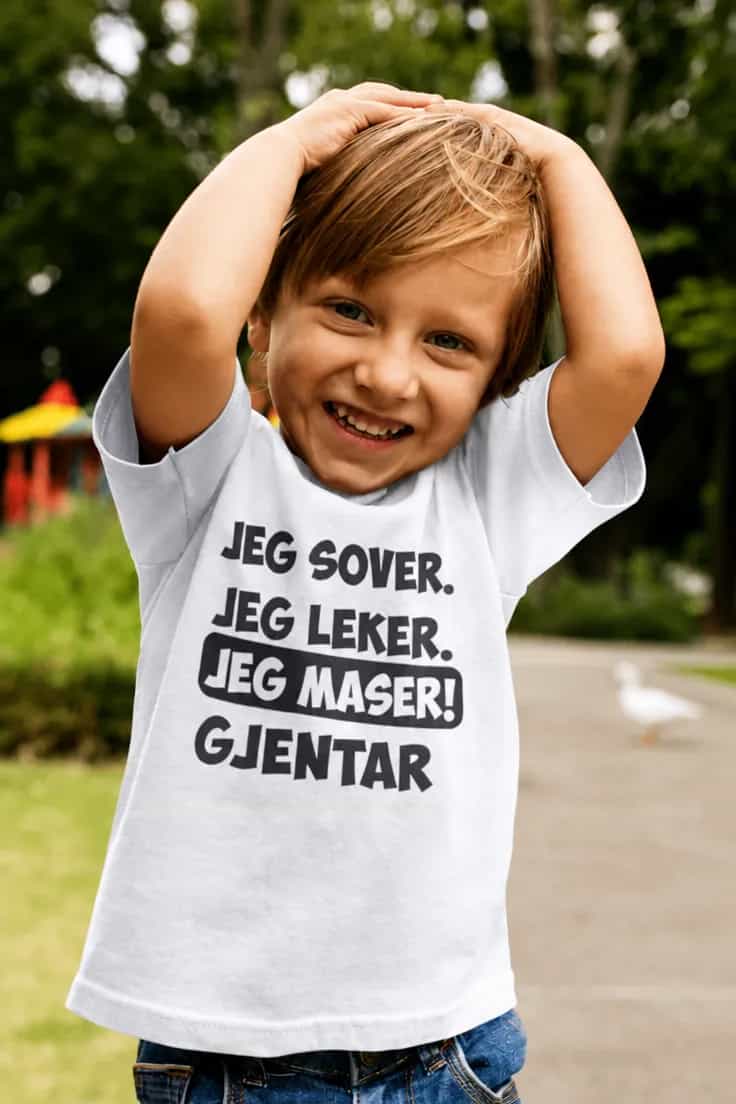 Morsom t-skjorte Jeg maser – JEG SOVER.