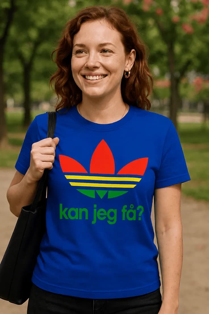 Morsom t-skjorte Kan jeg få rasta | kan jeg få?