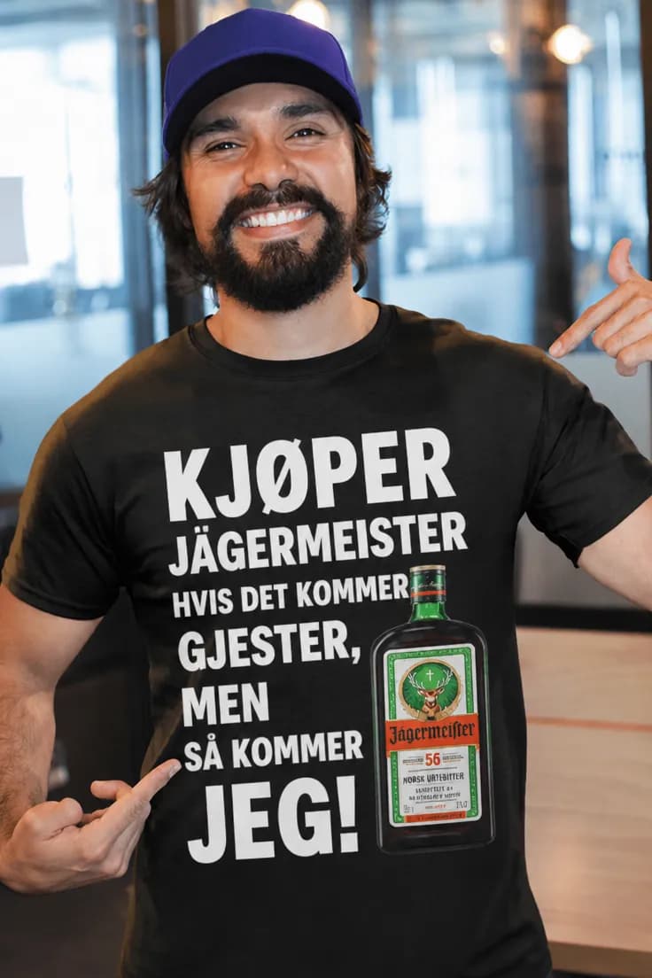 Morsom t-skjorte Kjøper Jägermeister – KJØPER