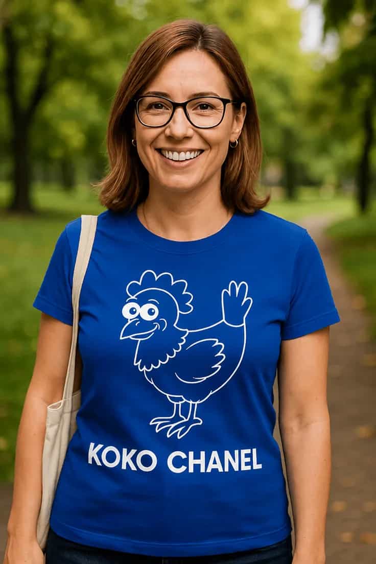 Morsom t-skjorte Koko Chanel – KOKO CHANEL