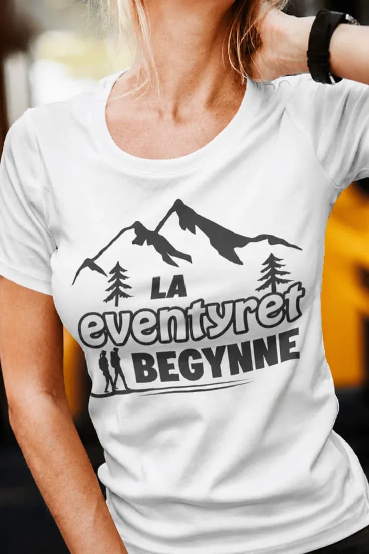 Morsom t-skjorte La eventyret begynne