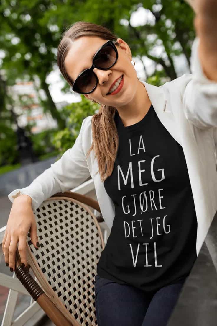 Morsom t-skjorte La meg gjøre det jeg vil