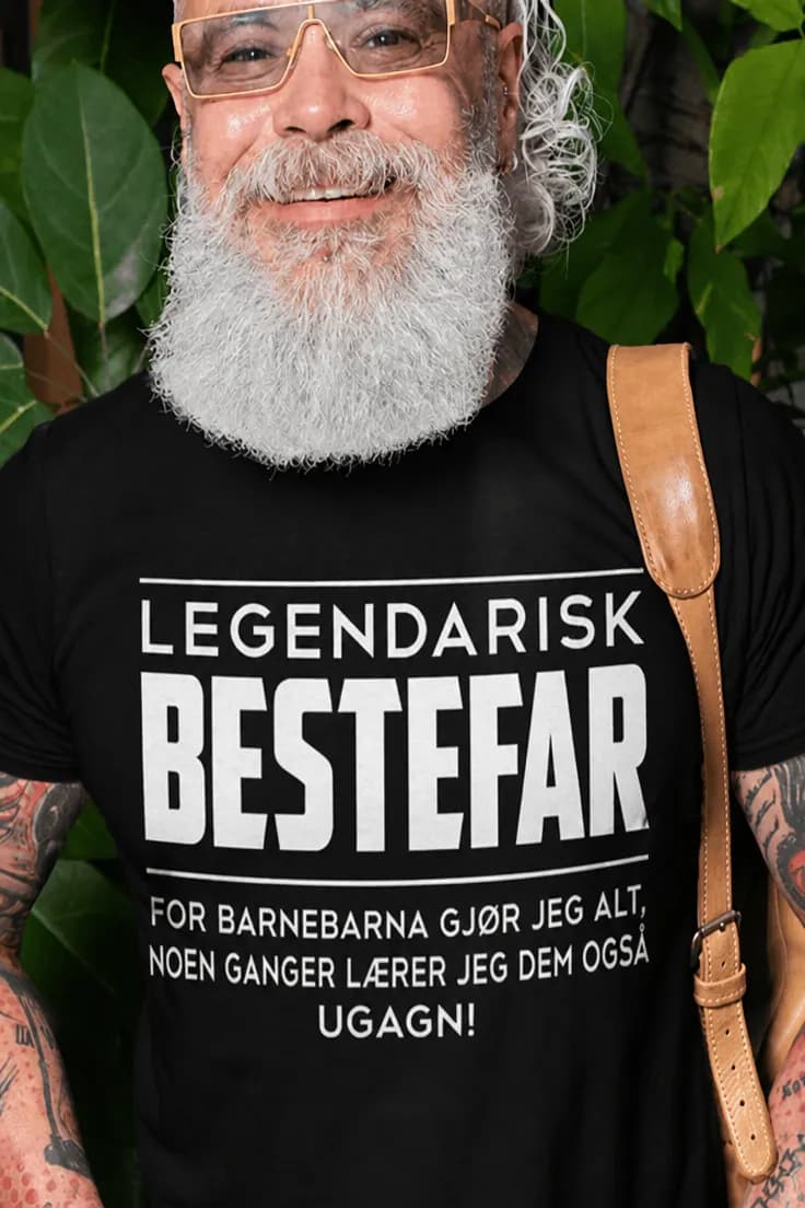Morsom t-skjorte Legendarisk bestefar | LEGENDARISK