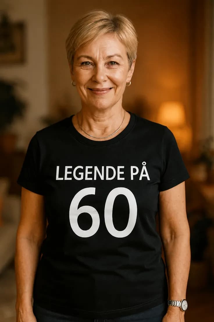 Morsom t-skjorte Legende på 60 – LEGENDE PÅ 60