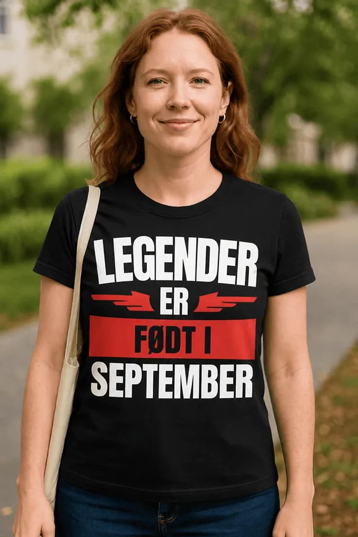 T-skjorte Legender født i ønsket måned