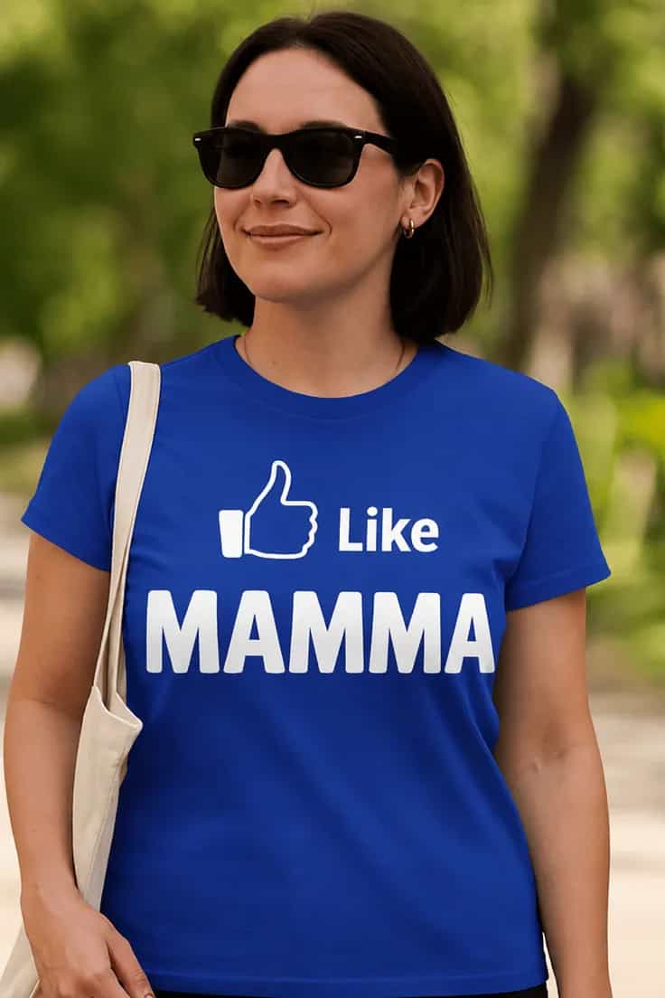 Morsom t-skjorte Like mamma morsdag – Like MAMMA