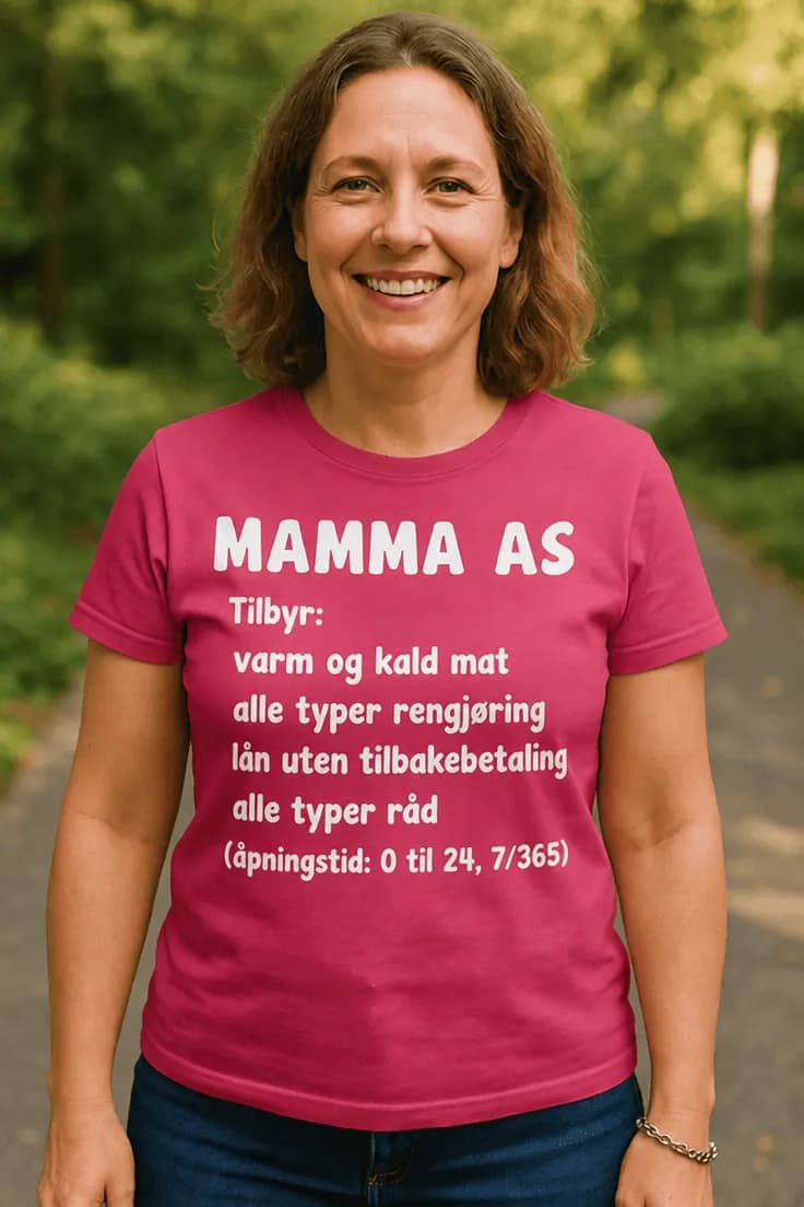 Morsom t-skjorte Mamma AS tjenester