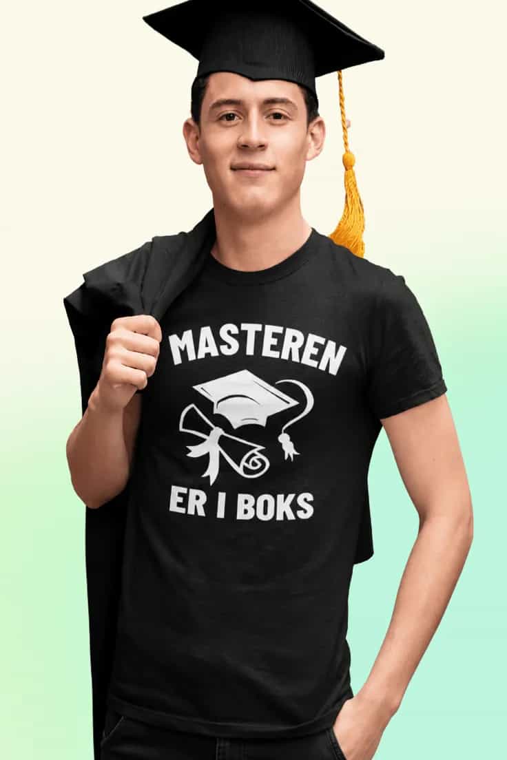 Morsom t-skjorte Masteren er i boks
