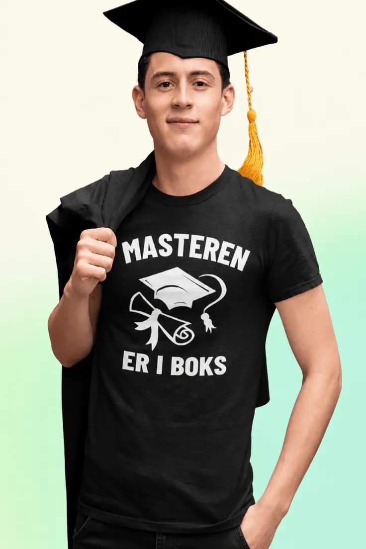 Morsom t-skjorte Masteren er i boks