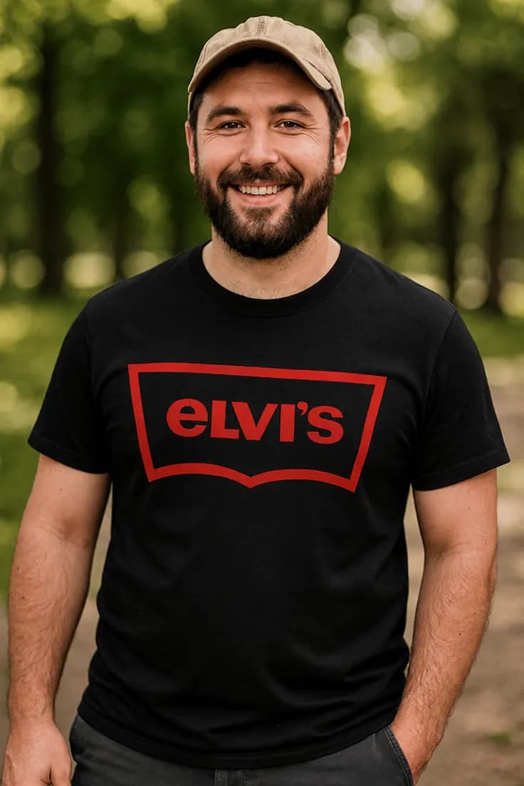 Morsom t-skjorte med navn – eLVI'S