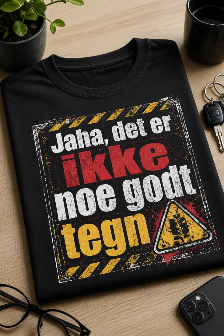 T-skjorte Jaha, det er ikke noe godt tegn