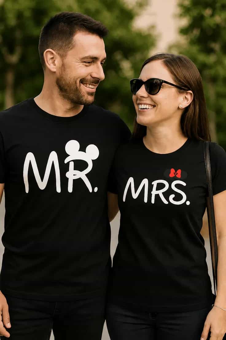 Morsom t-skjorte Mr Mrs parsett – MR. MRS.