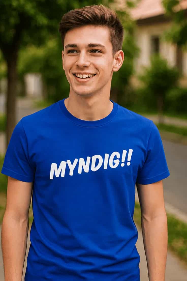 Morsom t-skjorte Myndig 18 – MYNDIG!!