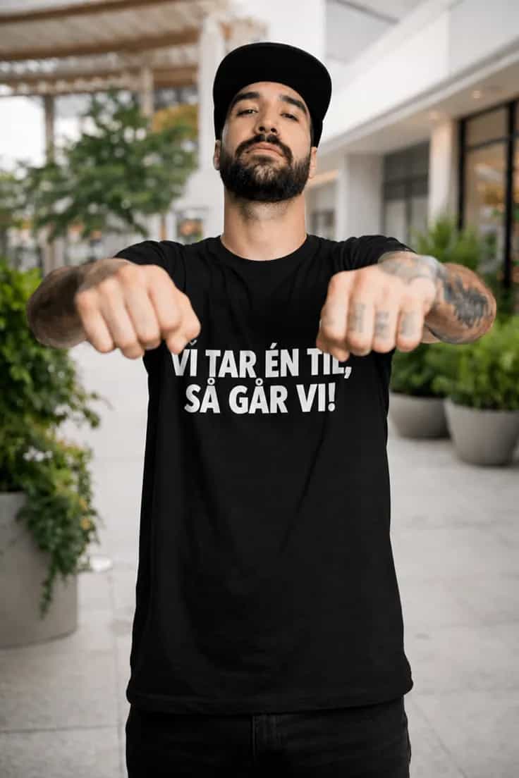 Morsom t-skjorte Én til så går vi | VI TAR ÉN TIL,