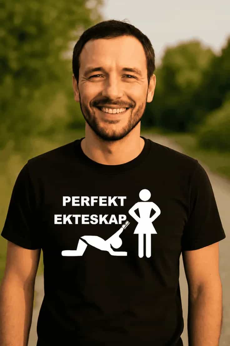 Morsom t-skjorte Perfekt ekteskap – PERFEKT EKTESKAP