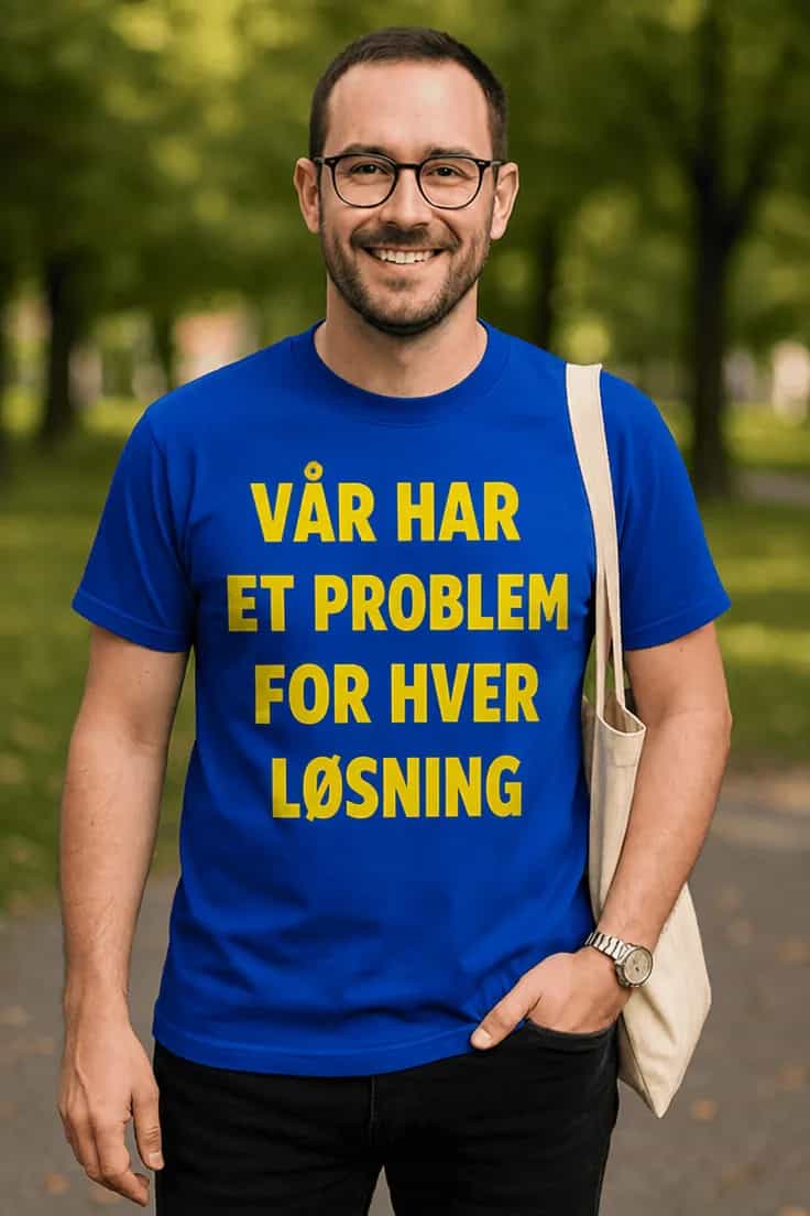 Morsom t-skjorte Problem for hver lĂžsning