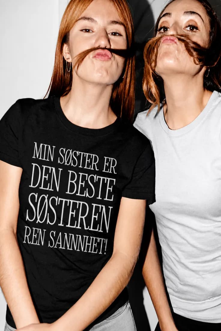 Morsom t-skjorte Ren sannhet om søster