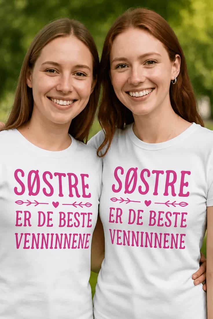 Morsom t-skjorte Søstre er bestevenner