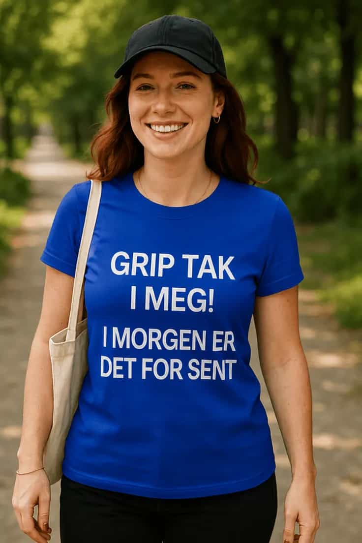 Morsom t-skjorte Ta tak i meg – GRIP TAK I MEG!