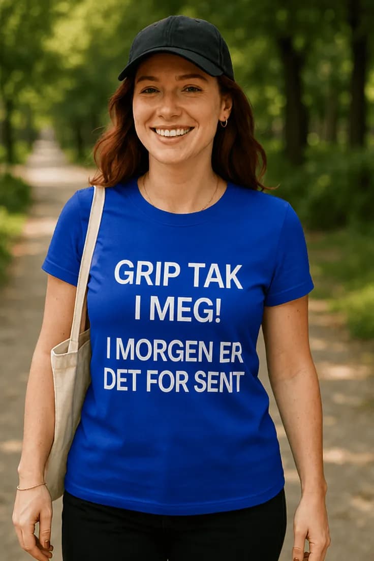 Morsom t-skjorte Ta tak i meg – GRIP TAK I MEG!