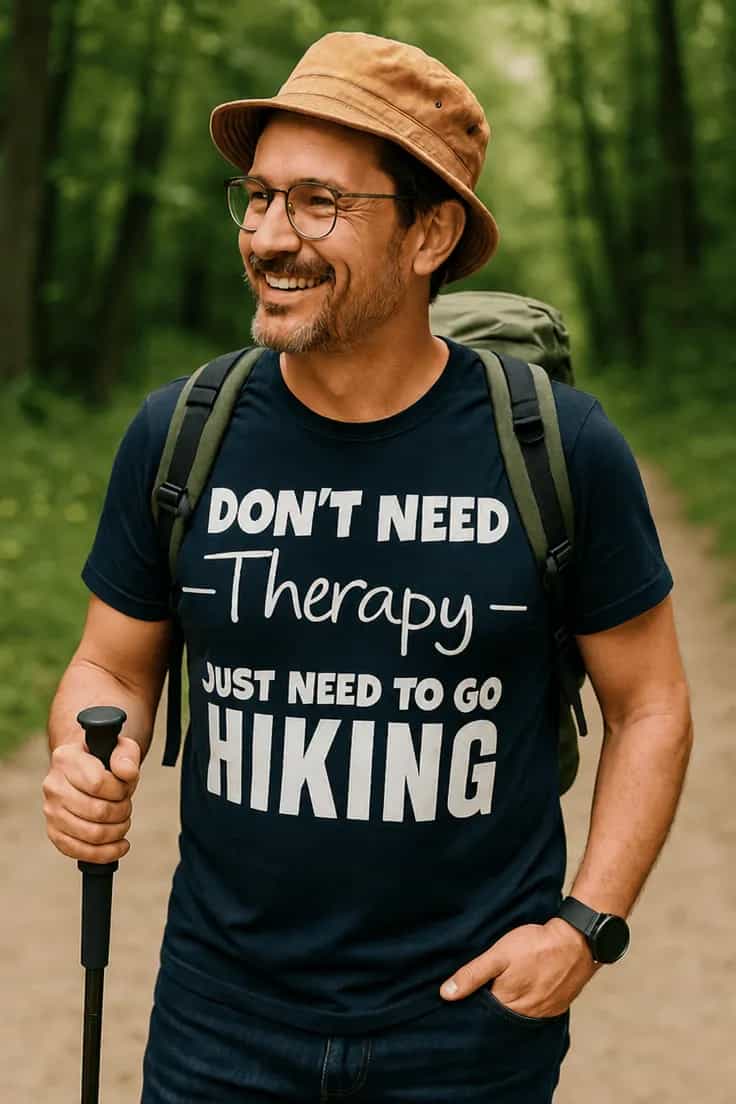 Morsom t-skjorte Turterapi DON'T NEED -Therapy- JUST