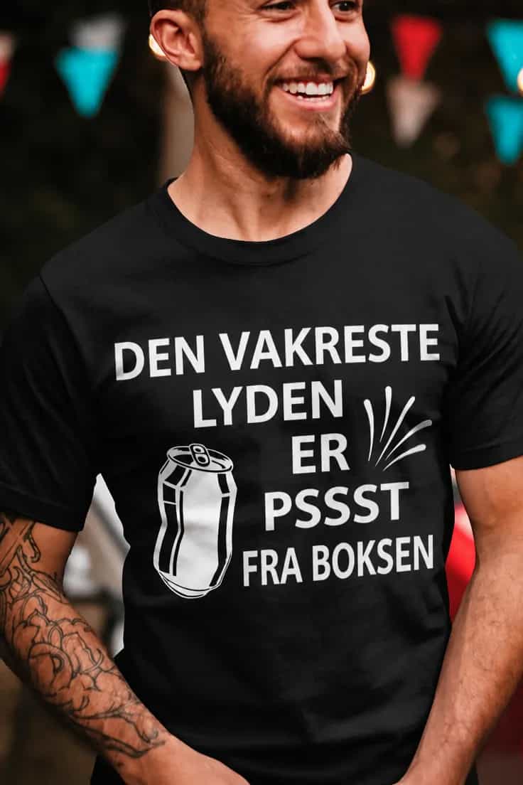 Morsom t-skjorte Vakreste lyd fra boksen