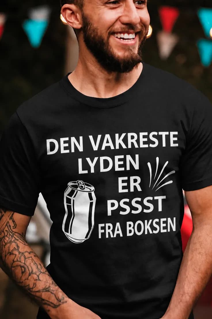 Morsom t-skjorte Vakreste lyd fra boksen